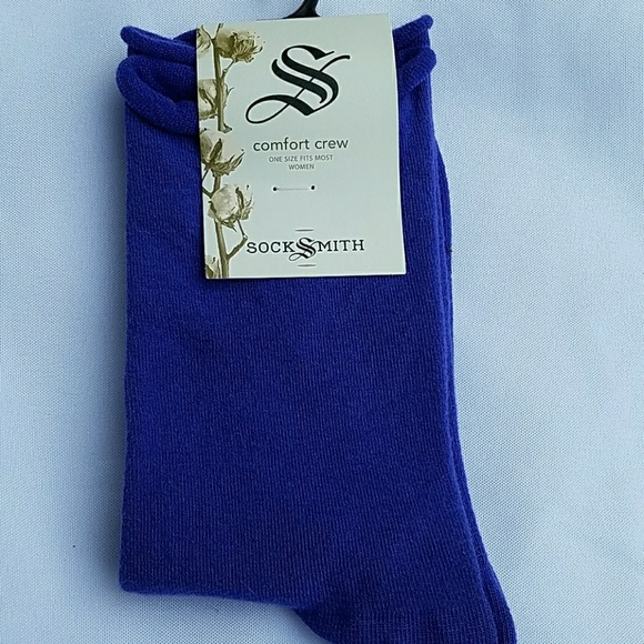 Sock Smith Accessories - Iris Purple Comfort Crew Socks by Sock Smith